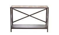 Console stile industriale in metallo e legno ATELIER