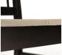 Coppia di 2 Sedie KORINA-WENGE- Seduta microfibra sabbia