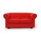 Divano Chesterfield 2 posti colore rosso
