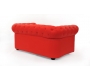 Divano Chesterfield 2 posti colore rosso
