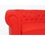 Divano Chesterfield 2 posti colore rosso