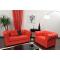 Divano Chesterfield 2 posti colore rosso