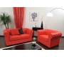Divano Chesterfield 2 posti colore rosso