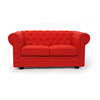 Divano Chesterfield 2 posti colore rosso image pub1