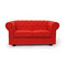 Divano Chesterfield 2 posti colore rosso