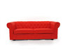Divano Chesterfield 3 posti colore rosso
