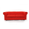 Divano Chesterfield 3 posti colore rosso image pub1