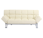 Divano convertibile 3 posti MANHATTAN beige - pelle