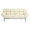 Divano convertibile 3 posti MANHATTAN beige - pelle
