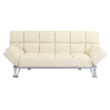 Divano convertibile 3 posti MANHATTAN beige - pelle image pub1