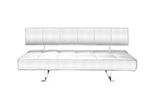 Divano convertibile  design colore argento BROADWAY