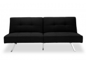 Divano convertibile design nero HUDSON