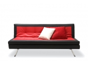 Divano convertibile   design rosso e nero TRIBECA