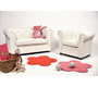 Divano da bambino 2 posti BABY CHESTERFIELD bianco