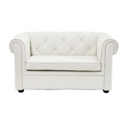 Divano da bambino 2 posti BABY CHESTERFIELD bianco image pub1