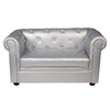 Divano da bambino 2 posti BABY CHESTERFIELD colore argento 