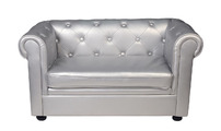 Divano da bambino 2 posti BABY CHESTERFIELD colore argento 
