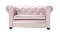 Divano da bambino 2 posti BABY CHESTERFIELD colore perlato