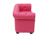 Divano da bambino 2 posti BABY CHESTERFIELD - lampone