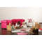 Divano da bambino 2 posti BABY CHESTERFIELD - lampone