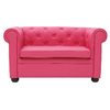Divano da bambino 2 posti BABY CHESTERFIELD - lampone