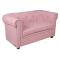 Divano da bambino 2 posti BABY CHESTERFIELD - rosa chiaro