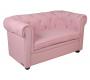 Divano da bambino 2 posti BABY CHESTERFIELD - rosa chiaro