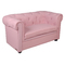 Divano da bambino 2 posti BABY CHESTERFIELD - rosa chiaro