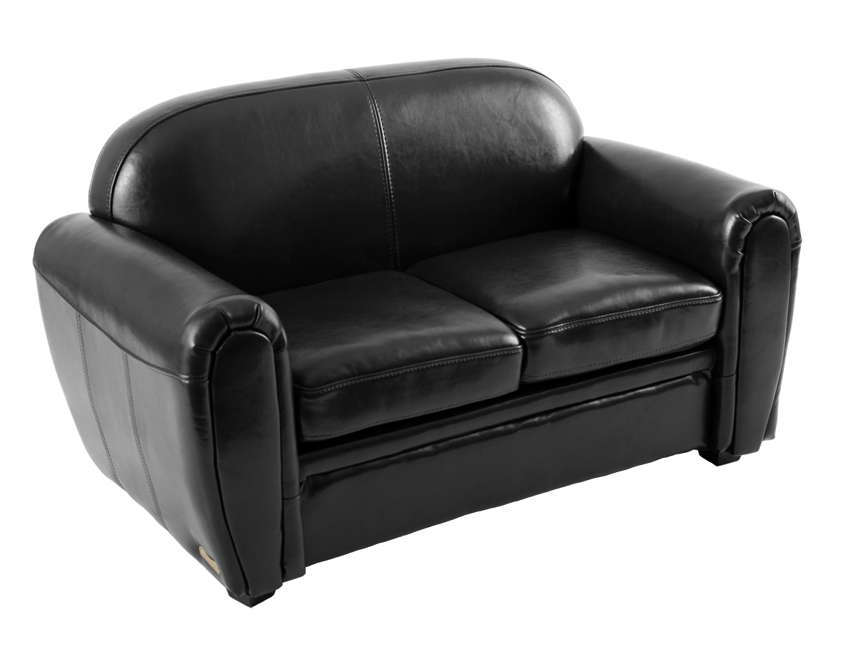 Divano da bambino 2 posti BABY CLUB - nero 