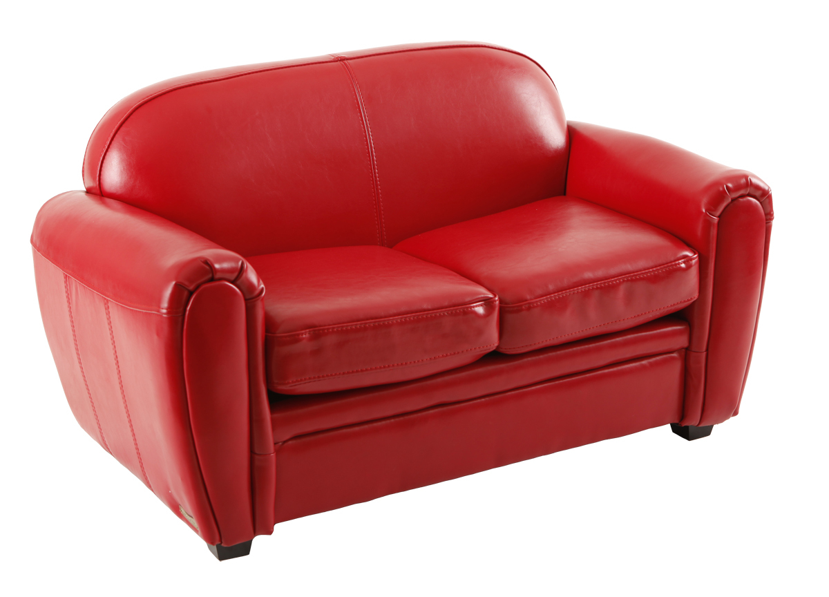 Divano da bambino 2 posti BABY CLUB - rosso 