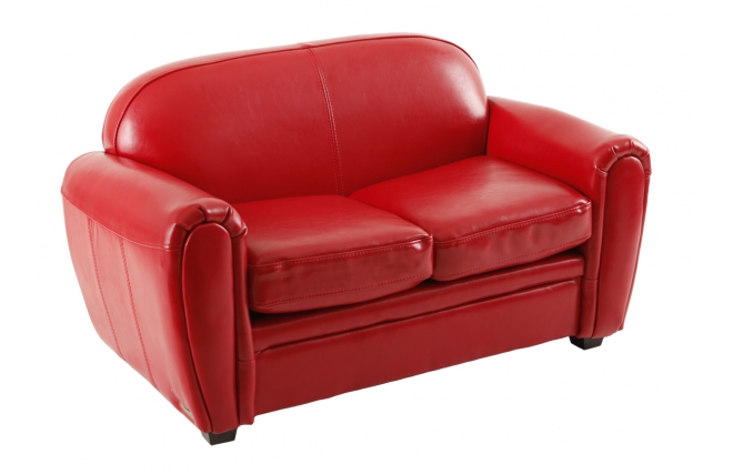 Divano da bambino 2 posti BABY CLUB - rosso 