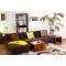 Divano d�angolo convertibile HOUSTON colore cioccolato in microfibre 