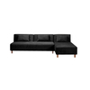Divano d�angolo HOUSTON convertibile colore nero in microfibre  image pub1