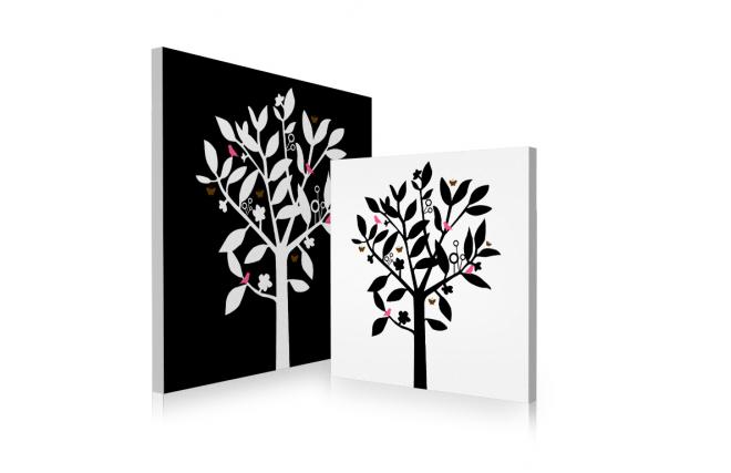 Gruppo di 2 quadri design NATURA