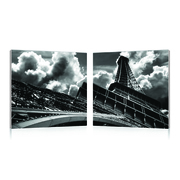 Gruppo di 2 quadri design PARIS image pub1