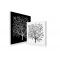 Gruppo di 2 quadri design SPRING colore bianco e nero