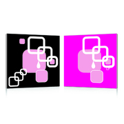 Gruppo di 2 quadri design SQUARES image pub1