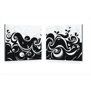 Gruppo di 2 quadri design VAGUES image pub1