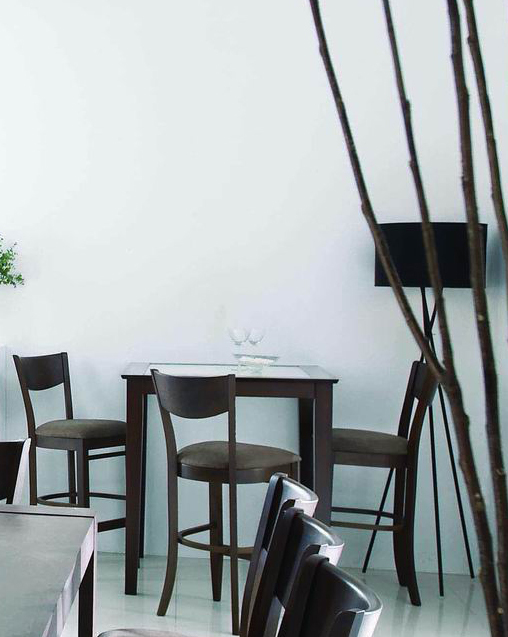 Gruppo di  2 sedie da bar CRESENT cucina/sala � Wenge