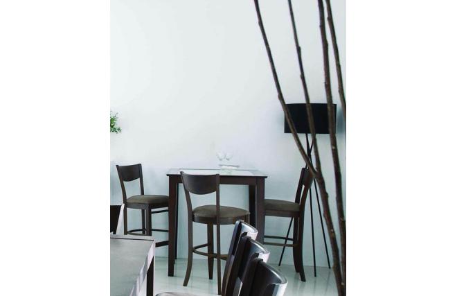 Gruppo di  2 sedie da bar CRESENT cucina/sala � Wenge