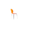 Gruppo di 2 sedie design color arancione  NEW ABIGAIL