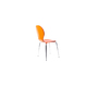 Gruppo di 2 sedie design color arancione  NEW ABIGAIL