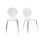 Gruppo di 2 sedie design color bianco NEW ABIGAIL