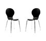 Gruppo di 2 sedie design color nero NEW ABIGAIL