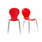 Gruppo di 2 sedie design color rosso NEW ABIGAIL