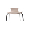 Gruppo di 2 sedie design color talpa  NEW ABIGAIL