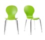 Gruppo di 2 sedie design color verde mela  NEW ABIGAIL
