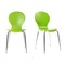 Gruppo di 2 sedie design color verde mela  NEW ABIGAIL