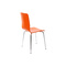 Gruppo di 2 sedie design colore arancione NELLY