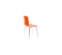 Gruppo di 2 sedie design colore arancione NELLY